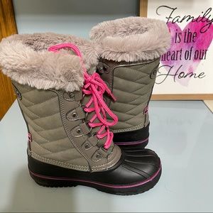 London Fog Boots sz 4 Snow Insulated NEW # A478